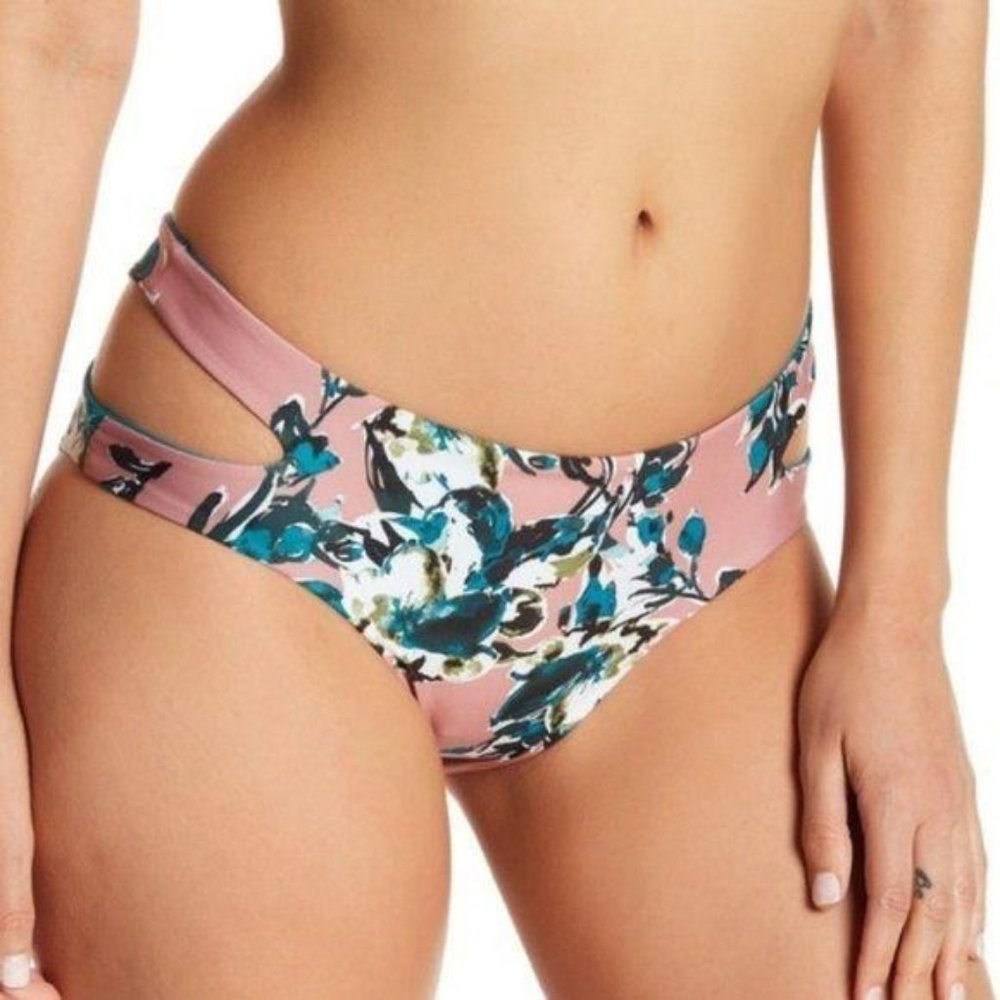 Splendid Mills Watercolor Keyhole Cutout Bikini Bo